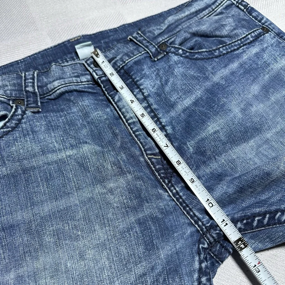 True Religion Rocco‎ Jeans Mens 42x32 Relaxed Skinny Flap Pockets Acid Wash